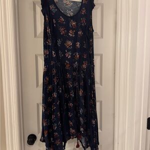 Matilda Jane Navy Floral Midi Dress Size Large